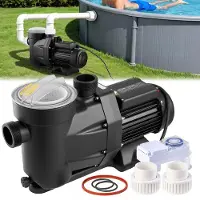 Vevor Pompe Piscine 1300 W Pompe Filtration Piscine 28800 L/h pour Piscines Hors Sol Enterrées