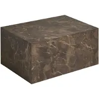 Ebuy24 Nuuk table basseReproduction marbre brun.