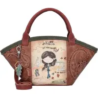 Anekke sac à main sac à épaule bandoulière Peace & Love Basket Bag Camel multicolore