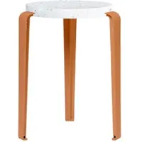 TIPTOE Lou Tabouret en plastique recyclé Venezia Tangerine Red