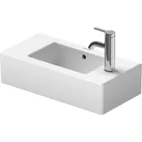 Duravit Lave-mains VERO avec lavabo HLB 500x250mm 1 HL à droite blanc (250 mm, 500 mm)