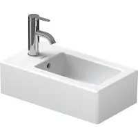 Duravit Lave-mains VERO avec lavabo HLB 250x450mm 1 trou de robinet blanc (450 mm, 250 mm)
