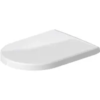 Duravit Siège de WC UNIVERSAL , avec dispositif d'abaissement automatique, charnières en acier inox, long, 488x372x51mm, blanc, 0063390000