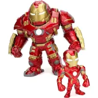 Jada Jadatoys 9333431314R00 - Figurines Marvel : Hulkbuster (16,5 cm) + Iron Man (6,3 cm) - Neuf