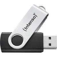 Intenso Clé USB Office Line, 32 Go, USB-A, 3.2 Gen 1x1, noir-argent