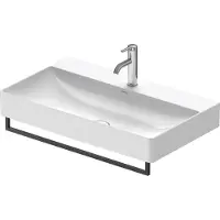 Duravit Porte-serviettes DURASQUARE pour lavabo 746mm noir mat