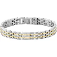 BOSS Bracelet deux tons à maillons multiples