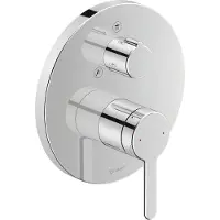 Duravit Mitigeur de douche C.1 encastré, avec inverseur, rond chromé