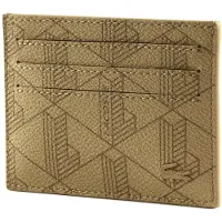 Lacoste porte-cartes The Blend CC Holder Mono Viennois Otter marron clair
