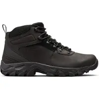 Columbia - Chaussures de randonnée journée - Newton Ridge Plus II Waterproof Black Black pour Homme en Cuir - Taille 42 - Noir