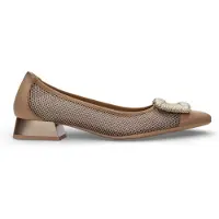 Hispanitas pour femme. HV243404 Ballerines Dalí marron (36), Plat, 1 à 3 cm, Aucun, Casuel