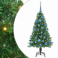 vidaXL Sapin de Noël artificiel Vert 120 cm PVC, Acier et Plastique