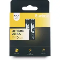 Uniross Batteries Lithium Ultra AAA/FR03 1.5V - BL2