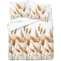 Detexpol Satin linge de lit 220x200 Golden pampas grass 5329 A Home Satin 41