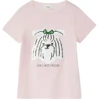 s.Oliver T-Shirt rose / noir / blanc
