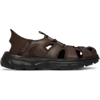SKECHERS pour homme. 205182 Pantalon Vartan SS de Chocolate Revolted (41), Marron, Plat, Lacets, Casuel, Beachwear