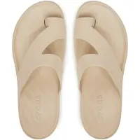 Crocs Getaway Platform Toe Loop Flip Flops Beige EU 36-37 Femme