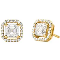 Michael Kors Boucles d'oreilles 'BRILLIANCE' or / transparent