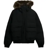 Superdry pour homme. M5012363A Veste Everest à capuche, noire (XXL), Casuel, Polister recyclé