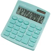 Citizen SDC-812NR Calculatrice de bureau turquoise Affichage (chiffres) : 12 Fonctionne sur piles, à (Piles)
