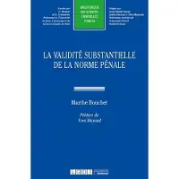 Lgdj La validite substantielle de la norme penale