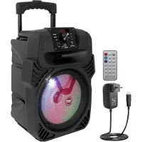 Pyle Haut-parleur Bluetooth (Fonctionnement sur batterie), Enceinte Bluetooth, Noir