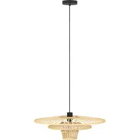 Eglo Lampe pendante en bois Lydney Ø 57cm