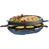 Tefal Appareil à raclette 8 personnes 1050w + gril + crêpière - - RE310401 - colormania