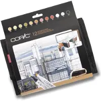 Copic Classic Cartouche d'encre Architecture Colours 12 pcs