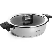 Woll Concept Cocotte avec couvercle : Ø 28 cm, 8 cm de haut, 4.8 litres, tous feux y compris induction