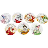 Blanche-Neige Et les Sept Nains Assiette Disney de - Les Sept Nains - Lot d'Assiettes - pour Indifférent - multicolore - Taille Standard