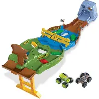 Hot Wheels Monster Trucks Coffret Course Démolition
