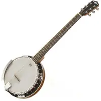 Gear4Music Banjo Guitare à 6 Cordes par