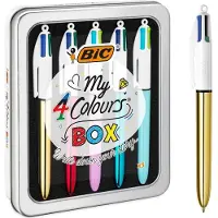BIC Kugelschreiber My Colors Box 1 mm, Mehrfarbig, 5 Stück