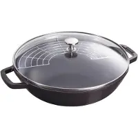 Staub Poêle wok , 30 cm, 4,4 L noir