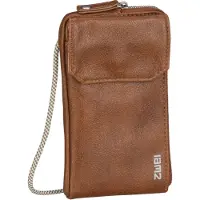 Zwei Protection pour smartphone 'Mademoiselle' cognac / blanc
