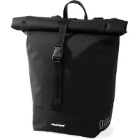 URBAN PROOF Sac à vélo individuel recyclé Rolltop 20 litres 30 x 15 x 42 cm - noir