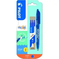 Pilot Ball stylo Frixion bleu + 3 recharges