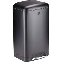 Dirt Devil Pedal bin 20L - Poubelle - acier inoxydable - Noir