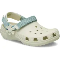 Crocs Sabots Classic Denim Flower Adjustable Backstrap