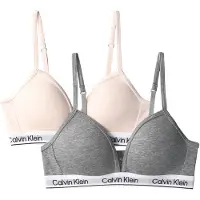 Calvin Klein G80g800741 Triangle Bra 2 Units Gris 12-14 Years Fille
