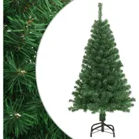 vidaXL Arbre de Noël artificiel avec branches épaisses vert 150 cm PVC