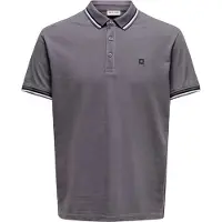 Only & Sons T-Shirt 'ONSFletcher' gris foncé / noir / blanc