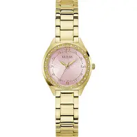 GUESS Montre à affichage analogique 'Charlotte' or / rose