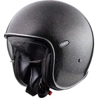 Premier Vintage Glitter, casque à jet ,Noir/Argent ,XL