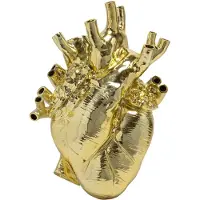 Seletti Love in Bloom Vase en Porcelaine Gold