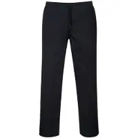 Portwest Pantalon de cuisine DRAWSTING Noir XL