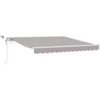 vidaXL , store enroulable gris clair, 300 x 250 cm, polyester