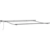 vidaXL Store à enrouleur blanc 450 x 300 cm en tissu et aluminium
