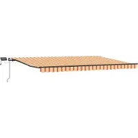 vidaXL Store extensible jaune et orange 500 x 300 cm